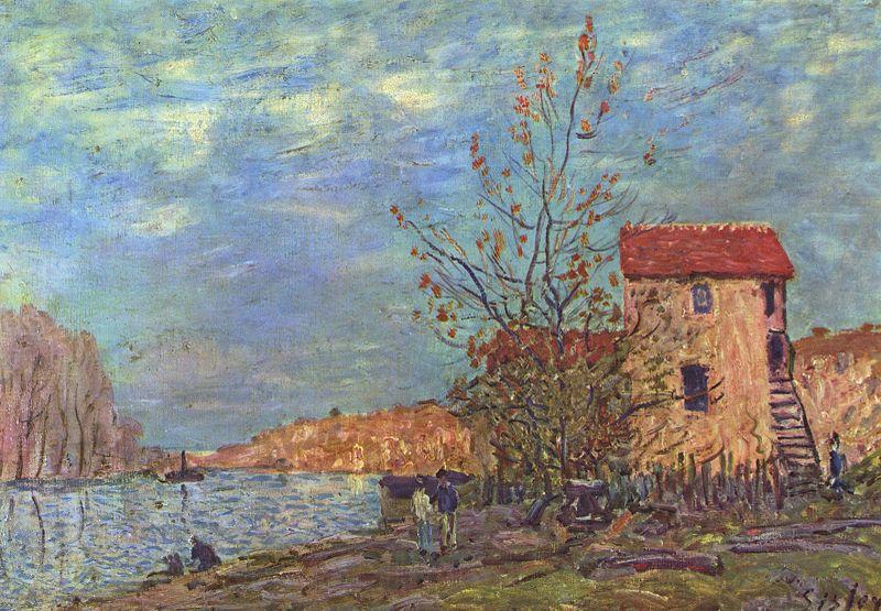 Alfred Sisley Der Loing bei Moret Norge oil painting art